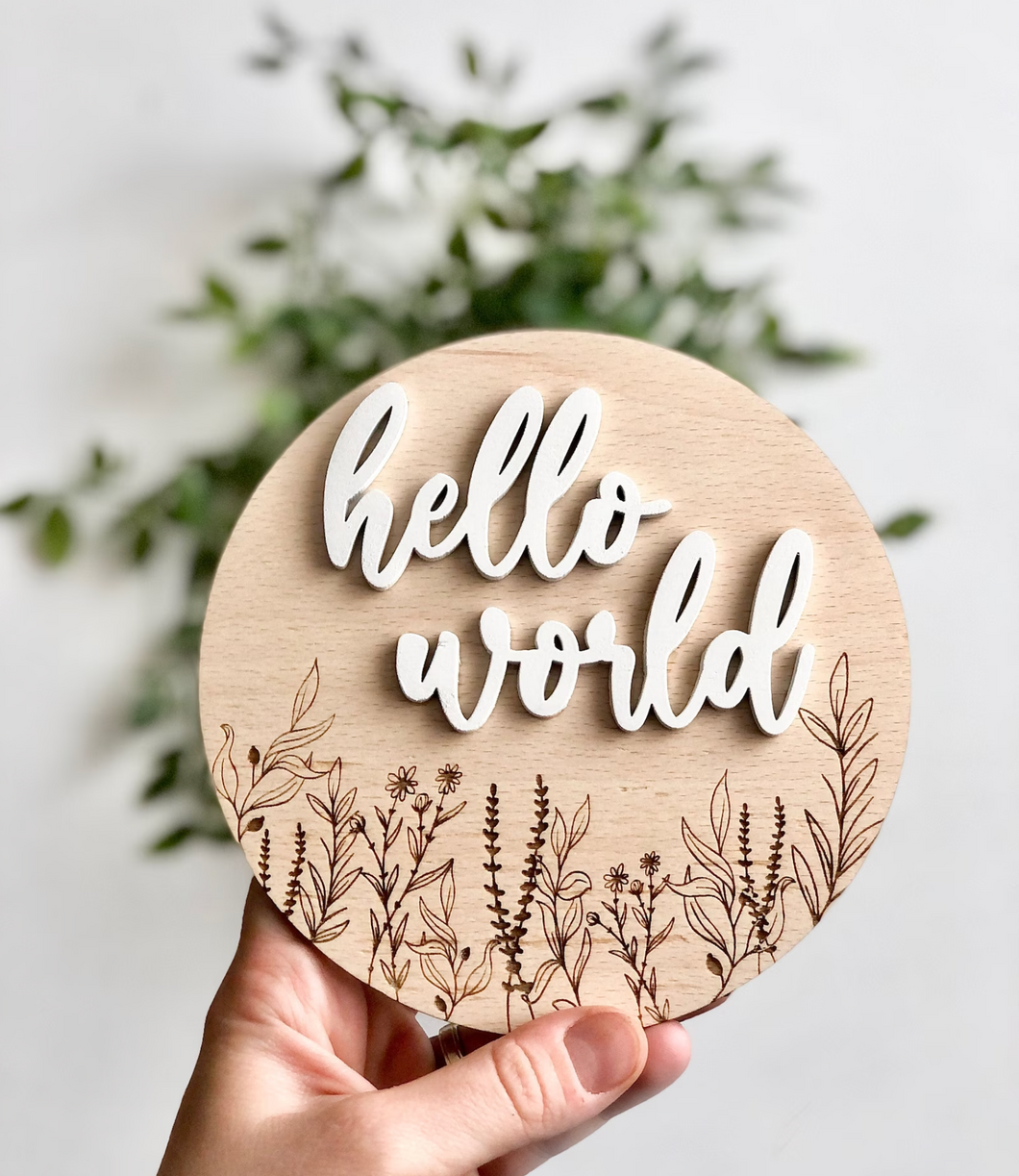 Hello World Sign